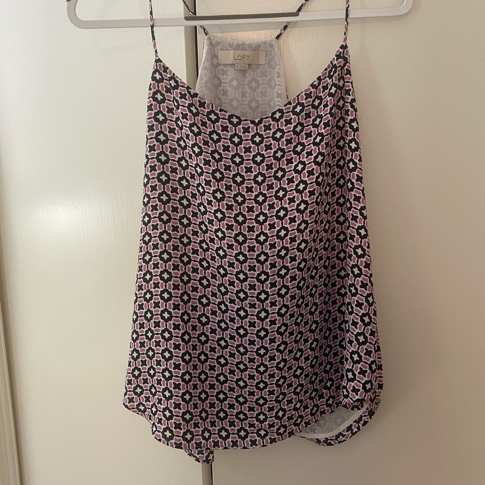 Loft Geo Print Flowy Camisole